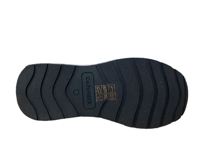 CafèNoir Sneakers da donna in pelle con cerniera C1DB1020 N001 nero